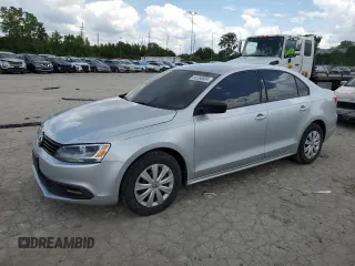 2014 Volkswagen Jetta Sedan S with VIN 3VW2K7AJ0EM444953, listed as a Copart auction lot 55260604 with 119,699 mi miles and Salvage Title. Bid and sale history available at carsss.com. Image 1.