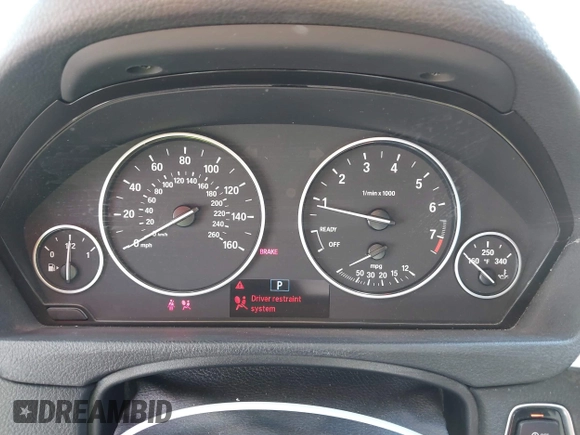 2015 BMW 3 Series 328i with VIN WBA3C1C51FK123852, listed as a IAAI auction lot 41857179 with 90,308 mi miles and . Bid and sale history available at carsss.com. Image 7.