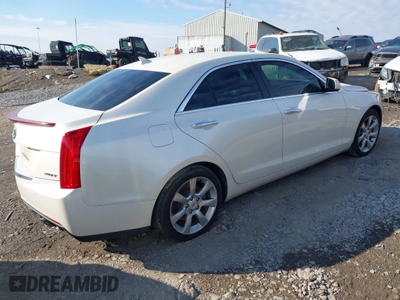 2014 Cadillac ATS Standard RWD with VIN 1G6AA5RX3E0163203, listed as a IAAI auction lot 41294865 with 183,083 mi miles. Bid and sale history available at carsss.com. Image 4.