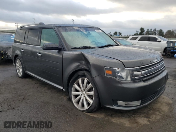 2016 Ford Flex SEL with VIN 2FMHK6C80GBA04071, listed as a Copart auction lot 51068715 with 104,216 mi miles and Salvage Title. Bid and sale history available at carsss.com. Image 4.