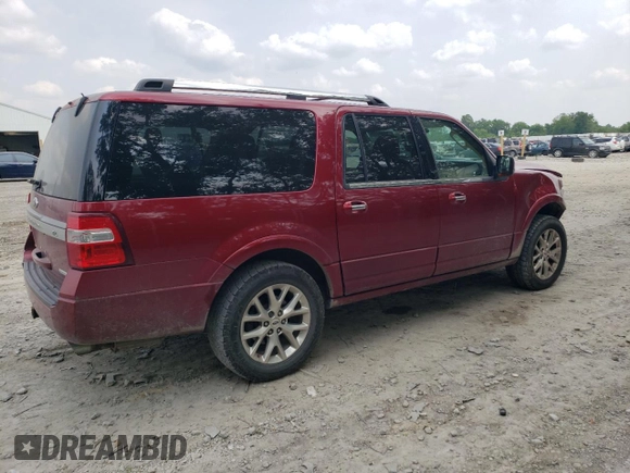2015 Ford Expedition Max Limited z VIN 1FMJK1KT6FEF18519, wystawiony jako Copart lot #59339725 z przebiegiem 100 208 mil mil oraz Szkoda całkowita • Salvage title. Historia ofert i sprzedaży dostępna na DreamBid. Obrazek 3.