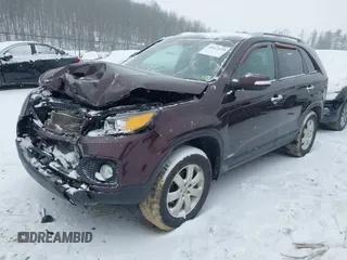 2011 Kia Sorento LX with VIN 5XYKTCA18BG102281, listed as a IAAI auction lot 41613420 with 115,916 mi miles. Bid and sale history available at carsss.com. Image 2.