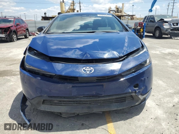 2024 Toyota Prius LE with VIN JTDACAAUXR3024790, listed as a Copart auction lot 57094995 with 38,968 mi miles and Salvage Title. Bid and sale history available at DreamBid. Image 5.
