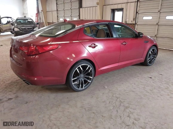 2012 Kia Optima LX with VIN 5XXGM4A75CG020124, listed as a IAAI auction lot 41748367 with 214,760 mi miles. Bid and sale history available at carsss.com. Image 4.