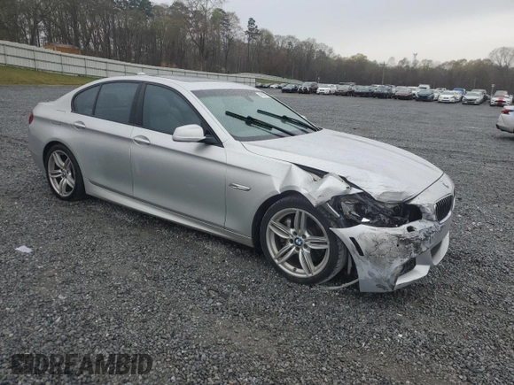 2013 BMW 5 Series 535i with VIN WBAFR7C5XDC829384, listed as a Copart auction lot 49880875 with 133,908 mi miles and Salvage Title. Bid and sale history available at DreamBid. Image 4.