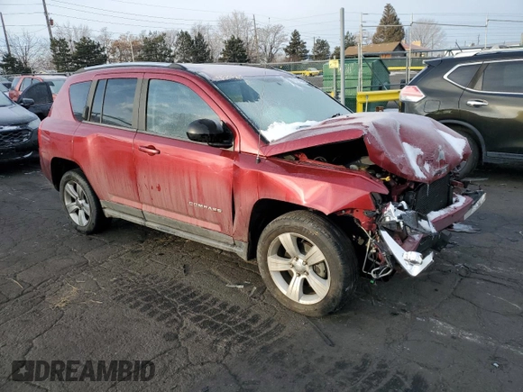 2013 Jeep Compass Sport with VIN 1C4NJCBB3DD229788, listed as a Copart auction lot 45762495 with 106,067 mi miles and Salvage Title. Bid and sale history available at carsss.com. Image 4.