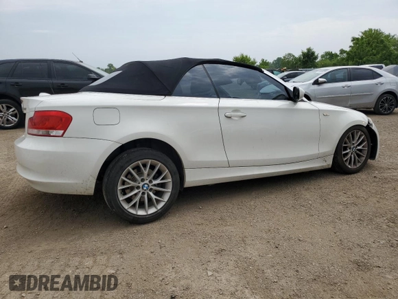 2012 BMW 1 Series 128i with VIN WBAUL7C52CVE87413, listed as a Copart auction lot 60557095 with 148,311 mi miles and Clean title. Bid and sale history available at DreamBid. Image 3.