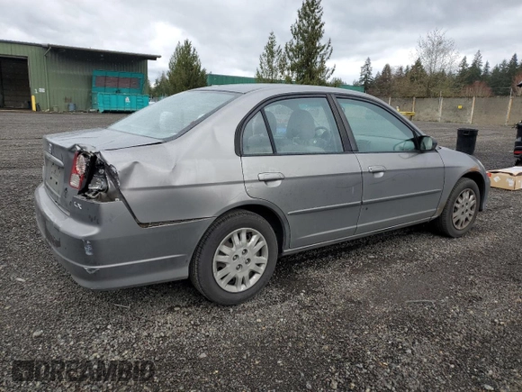2004 Honda Civic LX with VIN 2HGES15524H625190, listed as a Copart auction lot 50346525 with 160,807 mi miles and Salvage Title. Bid and sale history available at DreamBid. Image 3.