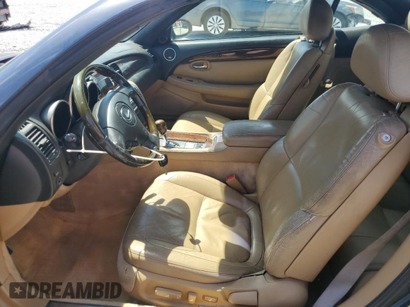 2006 Lexus SC 430 with VIN JTHFN48Y369001045, listed as a Copart auction lot 55725575 with 185,164 mi miles and Salvage title. Bid and sale history available at DreamBid. Image 7.
