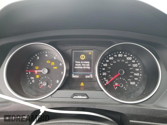 2021 Volkswagen Tiguan SE with VIN 3VV2B7AX8MM021965, listed as a Copart auction lot 53711125 with 59,554 mi miles and Salvage Title. Bid and sale history available at DreamBid. Image 9.