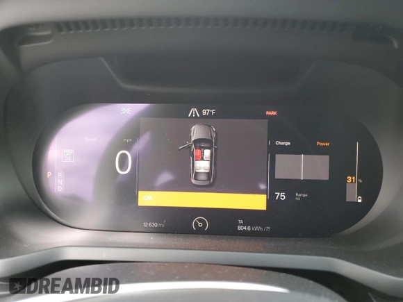 2022 Polestar 2 z VIN LPSED3KA0NL052535, wystawiony jako Copart lot #68872474 z przebiegiem 12 630 mil mil oraz Szkody całkowita. Historia ofert i sprzedaży dostępna na DreamBid. Obrazek 9.