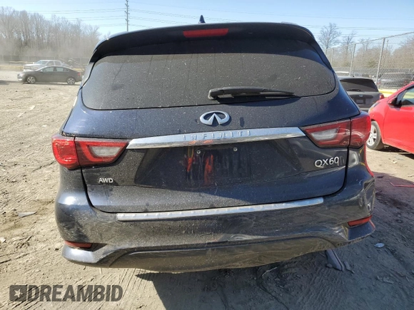 2020 Infiniti QX60 Luxe z VIN 5N1DL0MM9LC545442, wystawiony jako Copart lot #48578515 z przebiegiem 90 707 mil mil oraz Szkoda całkowita • Salvage title. Historia ofert i sprzedaży dostępna na DreamBid. Obrazek 6.