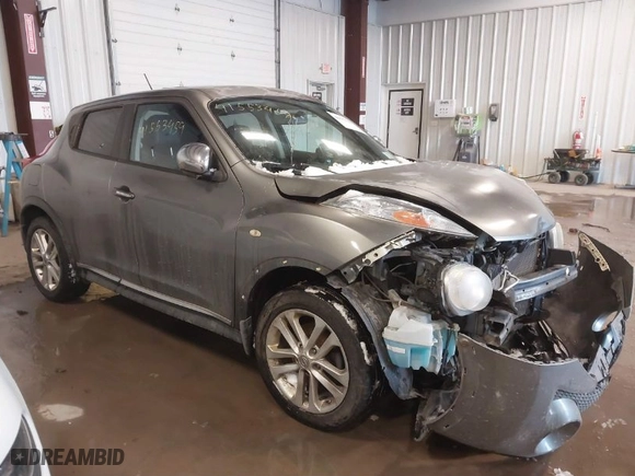 2012 Nissan Juke S with VIN JN8AF5MR8CT115848, listed as a IAAI auction lot 41553459 with 122,189 mi miles. Bid and sale history available at carsss.com. Image 1.