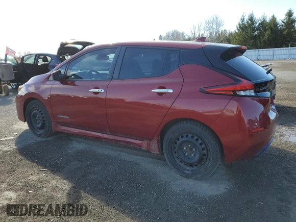 2018 Nissan LEAF S with VIN 1N4AZ1CP0JC316190, listed as a Copart auction lot 55057885 with 116,384 mi miles and Salvage Title. Bid and sale history available at DreamBid. Image 2.