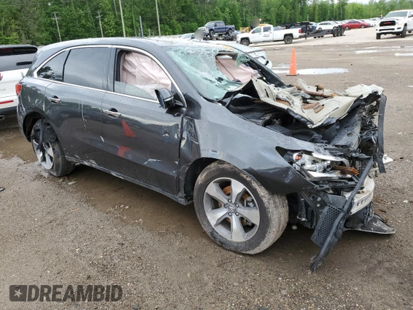 2015 Acura MDX with VIN 5FRYD3H2XFB008100, listed as a Copart auction lot 51219585 with Not provided miles and Salvage title. Bid and sale history available at DreamBid. Image 4.