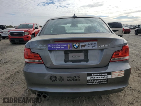 2012 BMW 1 Series 128i with VIN WBAUP9C57CVL91337, listed as a Copart auction lot 76144404 with 87,093 mi miles and Salvage title. Bid and sale history available at DreamBid. Image 6.