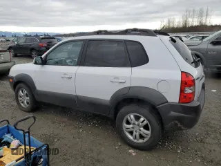 2007 Hyundai Tucson SE with VIN KM8JN12D37U636938, listed as a Copart auction lot 44588235 with 135,131 mi miles and Salvage Title. Bid and sale history available at carsss.com. Image 2.