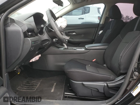 2020 Nissan Sentra SV with VIN 3N1AB8CV2LY220192, listed as a Copart auction lot 55653145 with 37,621 mi miles and Salvage Title. Bid and sale history available at carsss.com. Image 7.