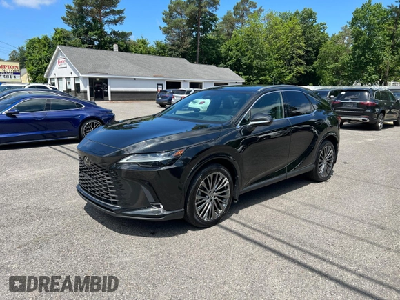 2023 Lexus RX 350h z VIN 2T2BBMCA0PC002695, wystawiony jako Copart lot #62426515 z przebiegiem 112 835 mil mil oraz Czysty tytuł • Clean title. Historia ofert i sprzedaży dostępna na DreamBid. Obrazek 2.