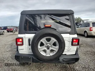 2020 Jeep Wrangler Sport with VIN 1C4GJXAG4LW210506, listed as a Copart auction lot 81745024 with 28,863 mi miles and Salvage title. Bid and sale history available at DreamBid. Image 6.