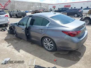 2021 Infiniti Q50 Pure with VIN JN1EV7AP7MM700241, listed as a IAAI auction lot 42586868 with 96,046 mi miles and . Bid and sale history available at DreamBid. Image 3.