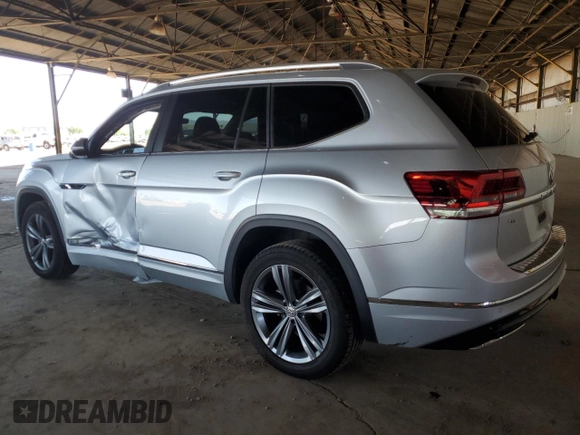 2019 Volkswagen Atlas SEL R-Line with VIN 1V2RR2CA3KC552024, listed as a Copart auction lot 55373015 with 110,655 mi miles and Salvage title. Bid and sale history available at DreamBid. Image 2.