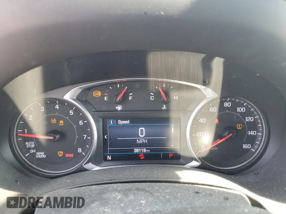 2020 GMC Terrain SLE with VIN 3GKALMEV1LL157586, listed as a Copart auction lot 56943315 with 38,118 mi miles and Salvage title. Bid and sale history available at DreamBid. Image 9.