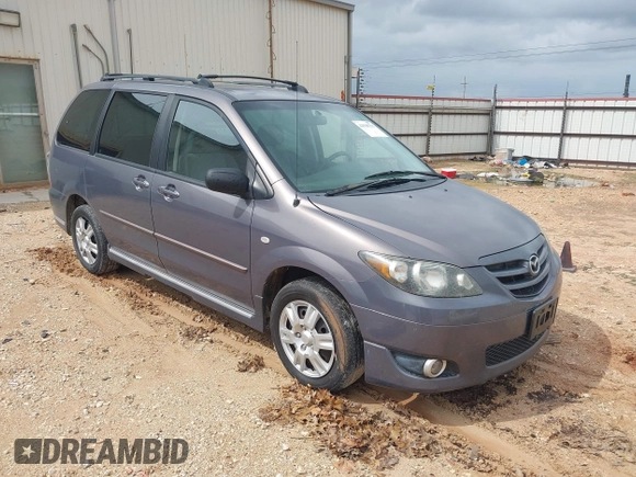 2006 Mazda MPV LX with VIN JM3LW28AX60562766, listed as a IAAI auction lot 42538715 with 161,855 mi miles and . Bid and sale history available at DreamBid. Image 1.