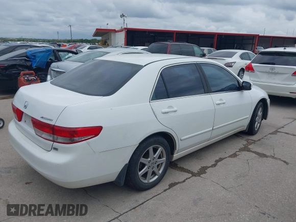 2003 Honda Accord EX z VIN 1HGCM66573A036808, wystawiony jako IAAI lot #41807289 z przebiegiem 186 815 mil mil oraz . Historia ofert i sprzedaży dostępna na DreamBid. Obrazek 4.