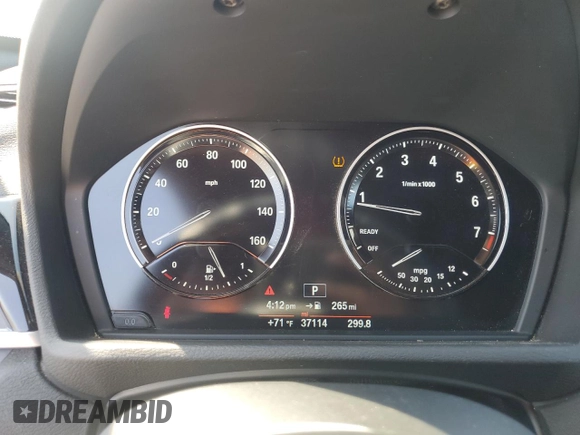 2018 BMW X1 sDrive28i with VIN WBXHU7C35J5L09783, listed as a Copart auction lot 55147935 with 37,114 mi miles and Salvage Title. Bid and sale history available at DreamBid. Image 9.