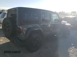 2022 Jeep Wrangler Unlimited Willys with VIN 1C4HJXDN2NW273413, listed as a Copart auction lot 75307094 with 28,091 mi miles and Salvage Title. Bid and sale history available at DreamBid. Image 3.