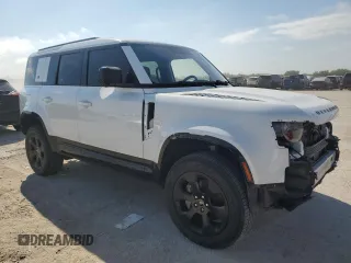 2022 Land Rover Defender with VIN SALE3ERU5N2070582, listed as a Copart auction lot 69754104 with 19,158 mi miles and Salvage title. Bid and sale history available at DreamBid. Image 4.