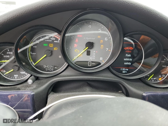 2014 Porsche Panamera S E-Hybrid with VIN WP0AD2A70EL044747, listed as a Copart auction lot 57393234 with 94,594 mi miles and Clean Title. Bid and sale history available at carsss.com. Image 9.