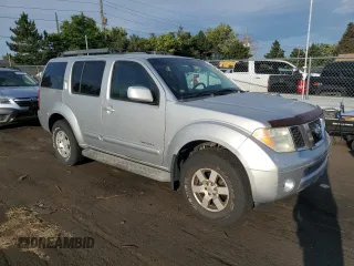 2005 Nissan Pathfinder LE with VIN 5N1AR18W85C732323, listed as a Copart auction lot 63536424 with 172,263 mi miles and Clean Title. Bid and sale history available at carsss.com. Image 4.