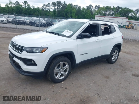 2024 Jeep Compass Latitude with VIN 3C4NJDBN9RT607209, listed as a IAAI auction lot 42233206 with 35,245 mi miles and . Bid and sale history available at DreamBid. Image 17.