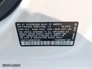 2016 Volkswagen Passat 1.8T SEL with VIN 1VWCT7A39GC057485, listed as a IAAI auction lot 41797043 with 82,632 mi miles. Bid and sale history available at carsss.com. Image 9.