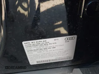 2018 Audi Q5 Premium Plus with VIN WA1BNAFY6J2008147, listed as a IAAI auction lot 41692642 with 113,475 mi miles. Bid and sale history available at carsss.com. Image 9.