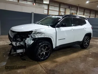 2025 Jeep Compass Limited with VIN 3C4NJDCN8ST591962, listed as a Copart auction lot 62530195 with 3,062 mi miles and Clean title. Bid and sale history available at DreamBid. Image 1.