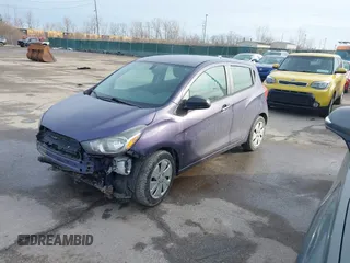 2016 Chevrolet Spark LS with VIN KL8CB6SA5GC568892, listed as a IAAI auction lot 41651774 with 112,902 mi miles. Bid and sale history available at carsss.com. Image 2.