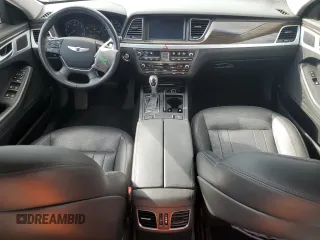 2015 Hyundai Genesis 3.8L with VIN KMHGN4JE6FU049153, listed as a Copart auction lot 71475544 with 87,477 mi miles and Salvage Title. Bid and sale history available at carsss.com. Image 8.