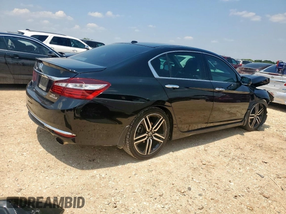 2016 Honda Accord Touring with VIN 1HGCR3F9XGA012737, listed as a Copart auction lot 58274935 with 69,715 mi miles and Salvage title. Bid and sale history available at DreamBid. Image 3.