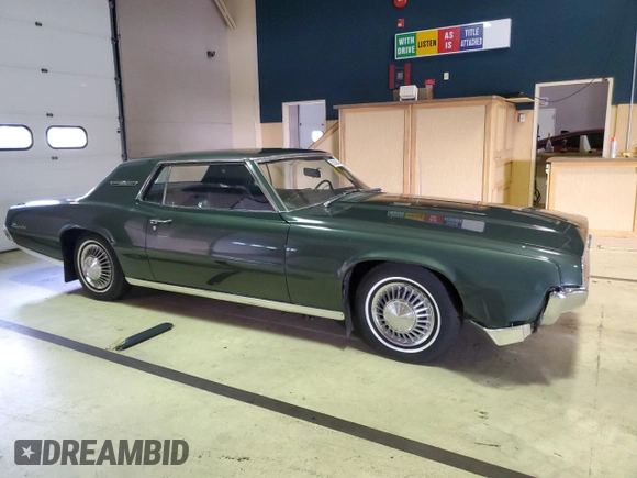 1967 Ford Thunderbird with VIN 7Y81Z102445, listed as a Copart auction lot 68542543 with 60,979 mi miles and Clean Title. Bid and sale history available at DreamBid. Image 4.