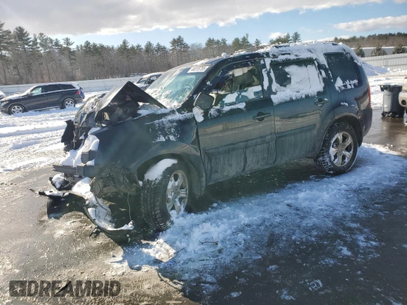 2013 Honda Pilot EX-L with VIN 5FNYF4H58DB037555, listed as a Copart auction lot 44015755 with Not Provided miles and Salvage Title. Bid and sale history available at carsss.com. Image 1.
