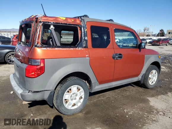 2005 Honda Element with VIN 5J6YH27395L015202, listed as a Copart auction lot 46863655 with 91,245 mi miles and Salvage Title. Bid and sale history available at DreamBid. Image 3.