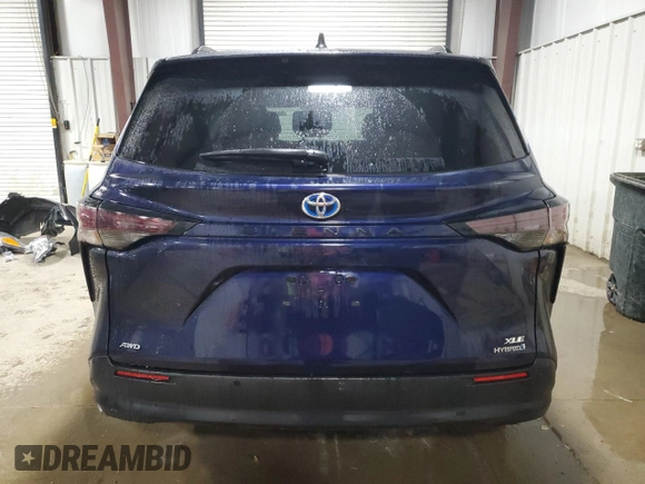 2023 Toyota Sienna XLE with VIN 5TDYSKFC8PS075322, listed as a Copart auction lot 52190025 with 64,557 mi miles and Salvage Title. Bid and sale history available at carsss.com. Image 6.