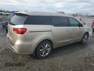 2015 Kia Sedona SX-L with VIN KNDME5C12F6031793, listed as a Copart auction lot 43320815 with 152,432 mi miles and Salvage Title. Bid and sale history available at DreamBid. Image 3.