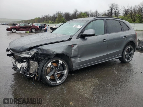 2015 Audi SQ5 Premium Plus with VIN WA1CGAFP0FA125418, listed as a Copart auction lot 58031415 with 156,188 mi miles and Salvage title. Bid and sale history available at DreamBid. Image 1.