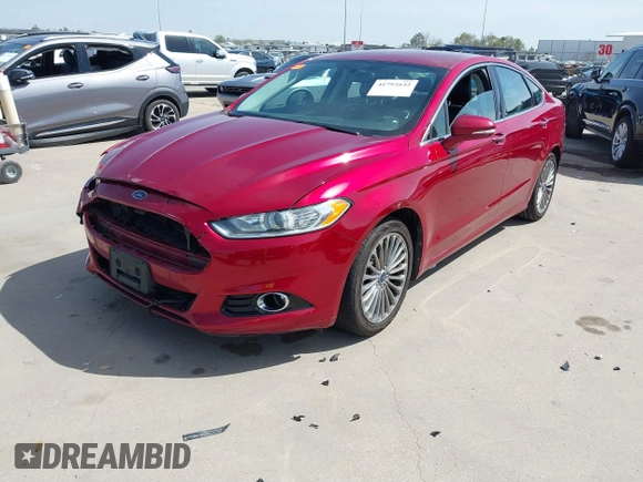 2014 Ford Fusion Titanium with VIN 3FA6P0K92ER293480, listed as a IAAI auction lot 41792642 with 156,828 mi miles. Bid and sale history available at carsss.com. Image 2.