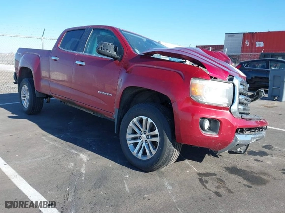 2015 GMC Canyon 4WD SLT with VIN 1GTG6CE30F1175322, listed as a IAAI auction lot 41273719 with 1 mi miles. Bid and sale history available at carsss.com. Image 1.