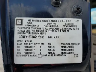 2004 Chevrolet Avalanche Z71 with VIN 3GNEK12T84G173593, listed as a Copart auction lot 79783104 with Not Provided miles and Salvage Title. Bid and sale history available at DreamBid. Image 12.